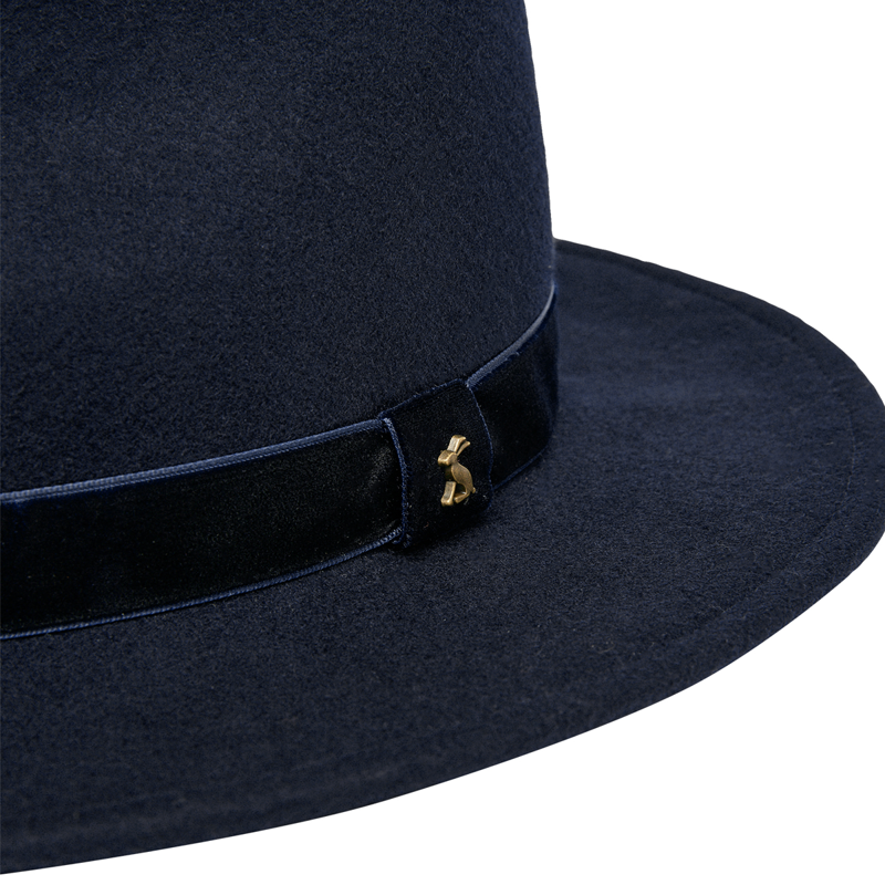 Joules Maude Fedora Hat - French Navy-3